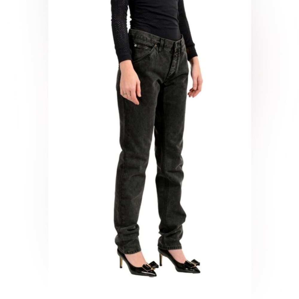 DOLCE & GABBANA
Women's "14 Gold" Black Straight Leg Boyfriend Jeans.